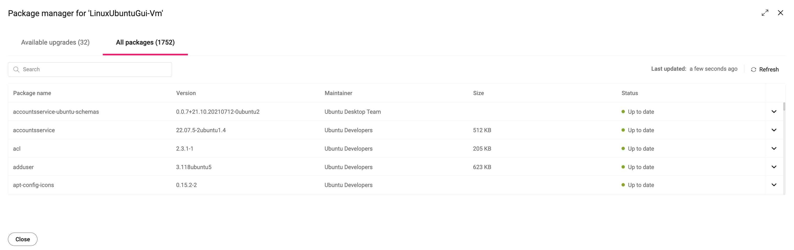 Package manager linux atera support