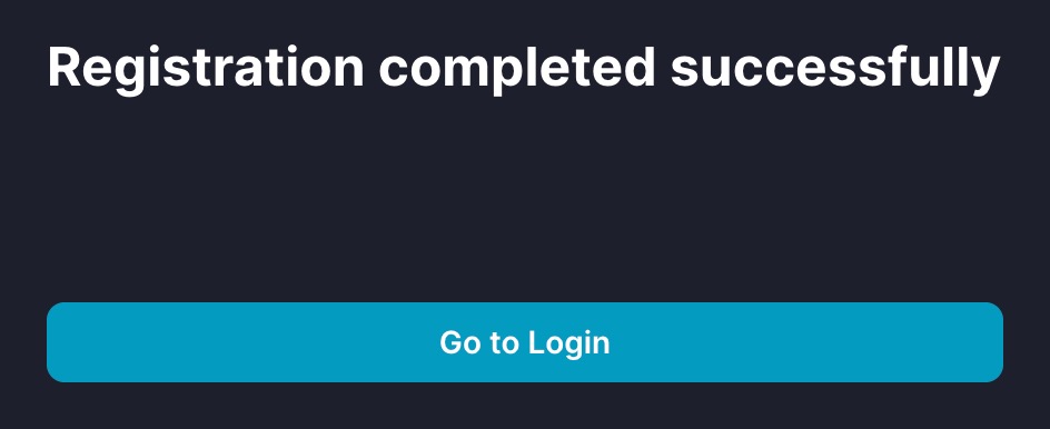 Registration complete &gt ; Go to login.jpg