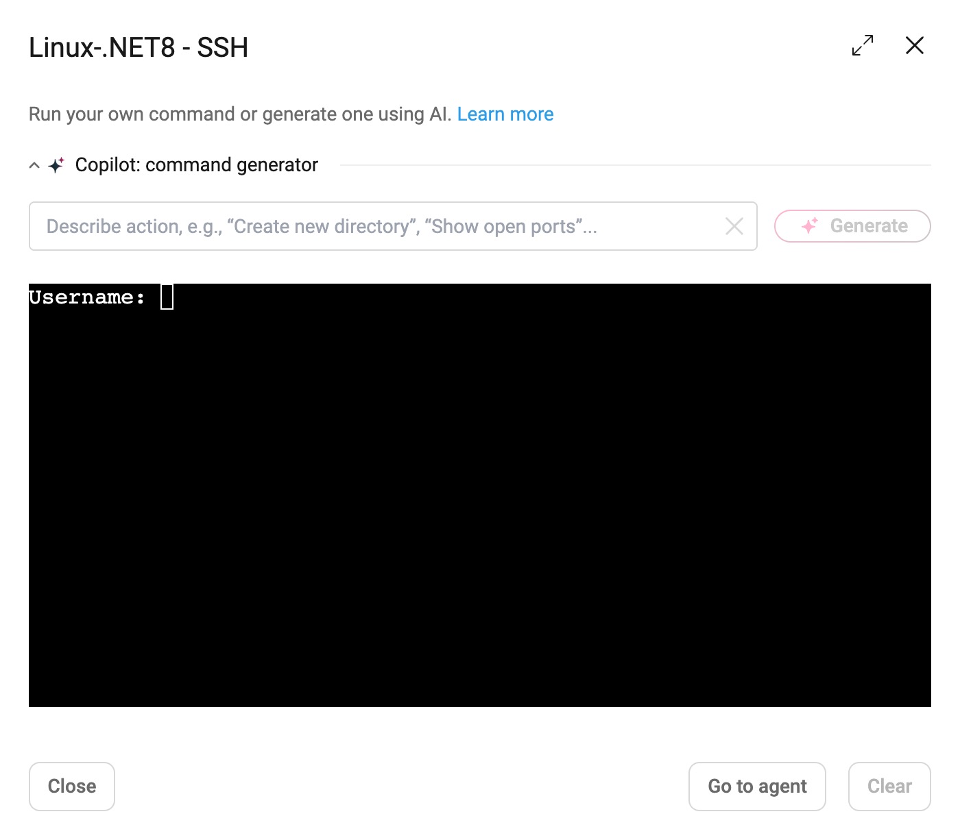 SSH Linux window appears.png