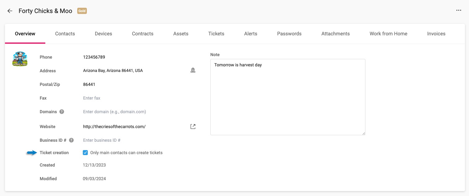 Customer page > tickets created by main contact only.jpg