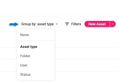 Site > assets tab > Group by - ITD.jpg