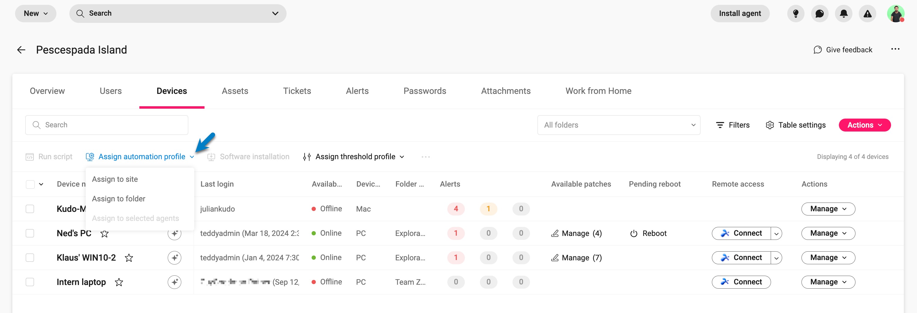 Site page > Devices > Assign automation profile to folder - ITD - EN.jpeg