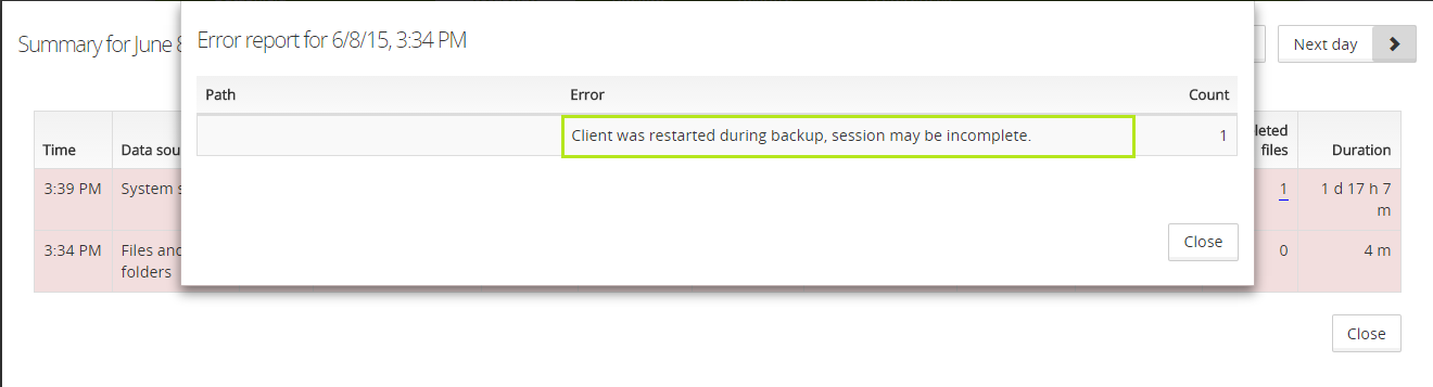 backup management