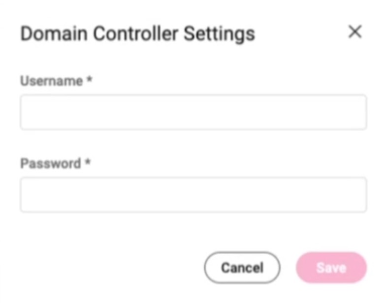 Domain Controller Settings window .jpeg