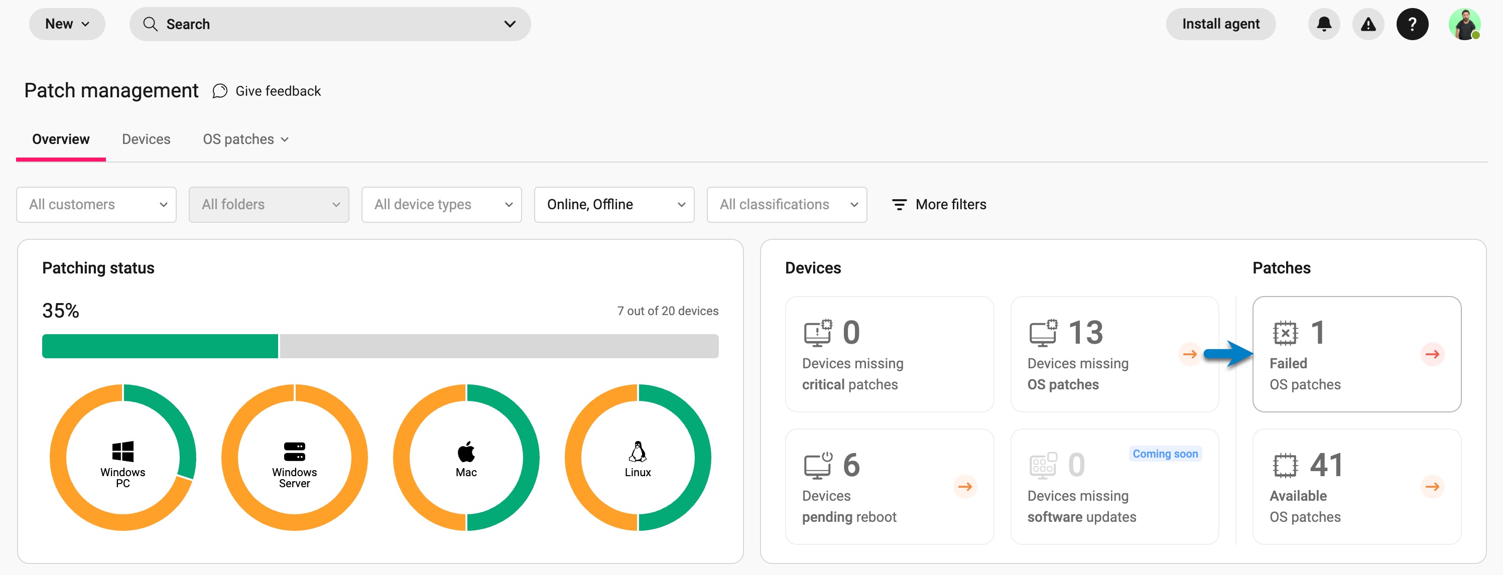 Patch MGMT Dashboard > Overview tab > Failed patches.jpg