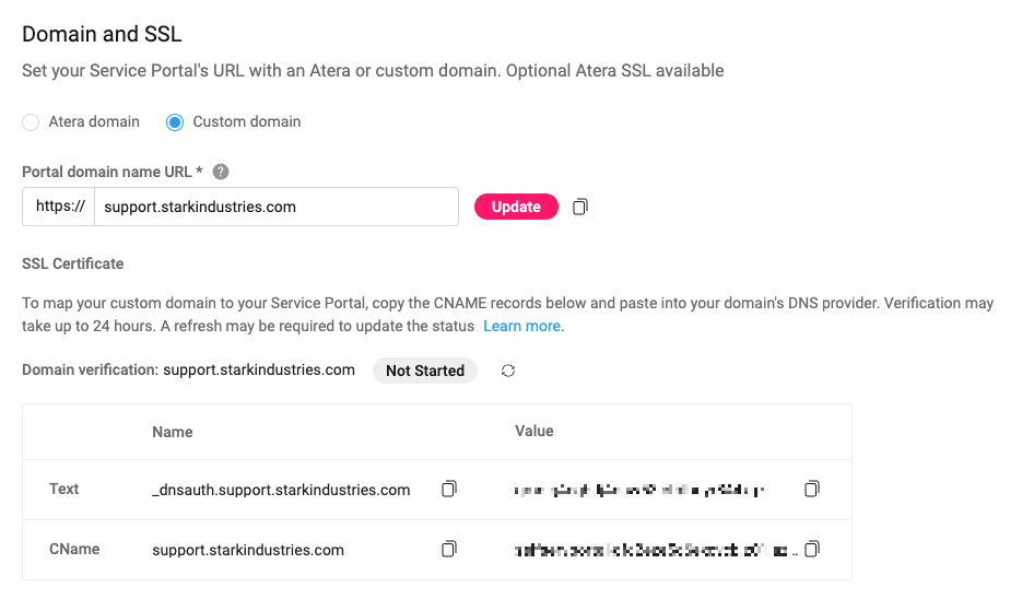 Service Portal > Custom Domain > ENable SSL > CNAME - ITD - EN.png