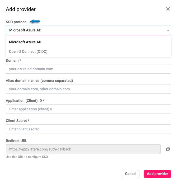 security > SSO > Add provider.png