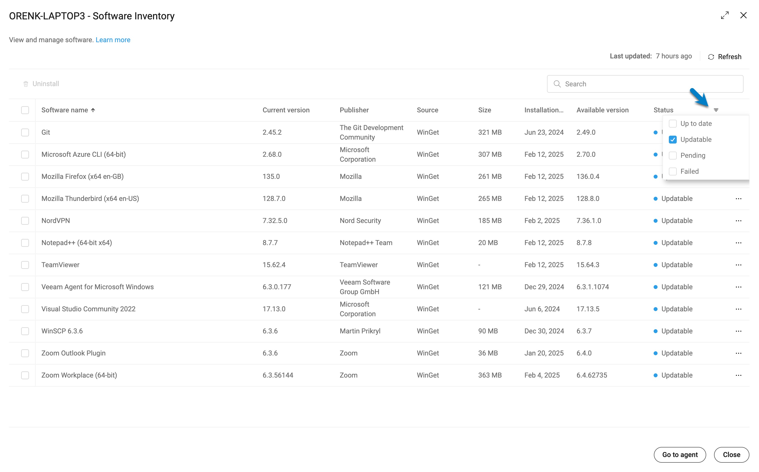 Software inventory window > Updatable.jpg