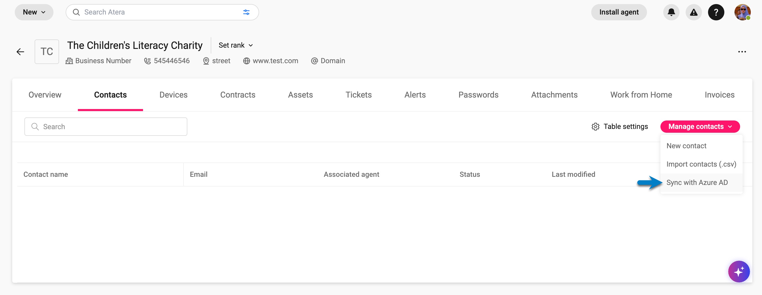 Customr > Contacts > Manage contacts > Sync with Azure AD.jpg