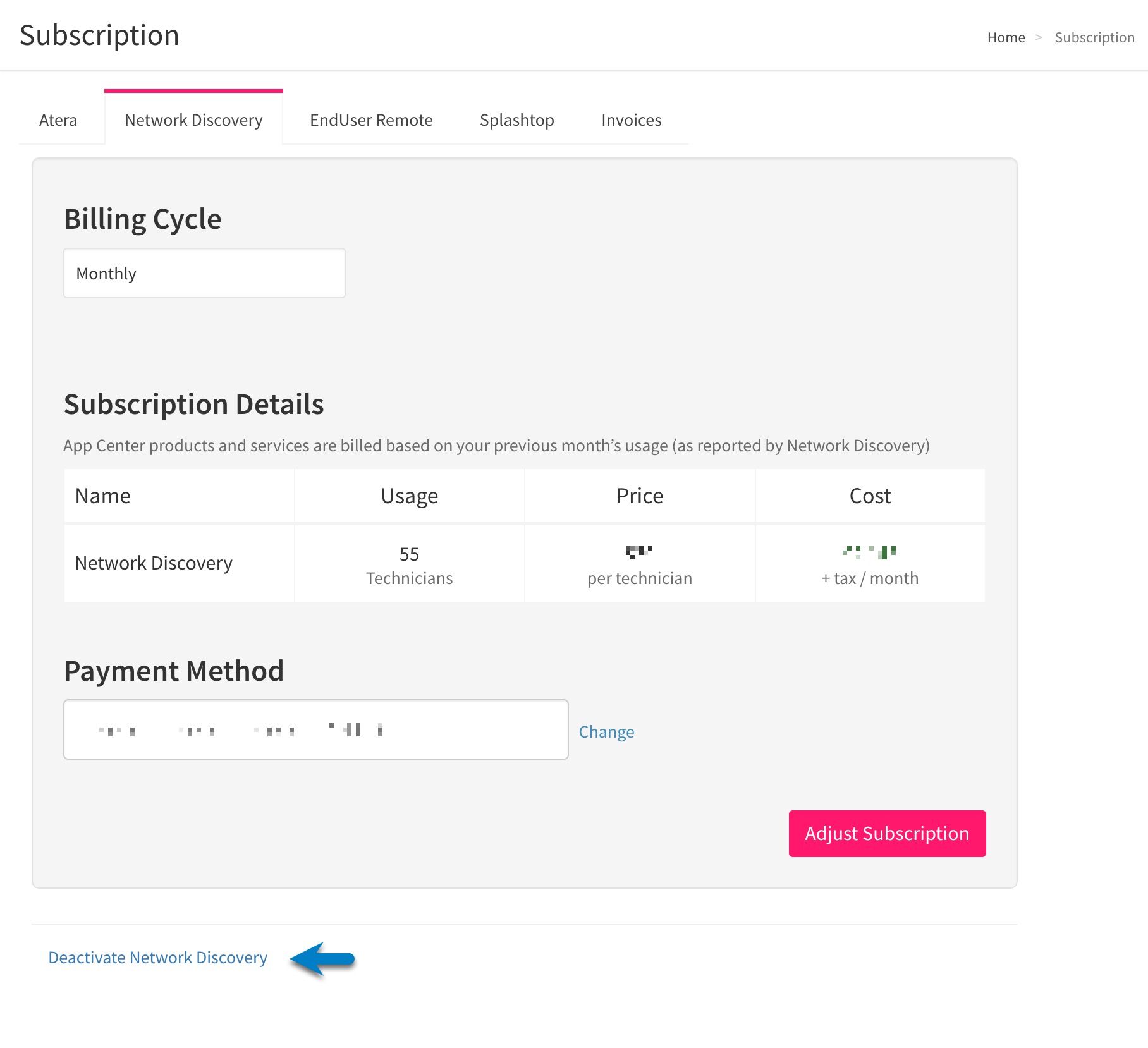 Activate Network Discovery – Atera Support