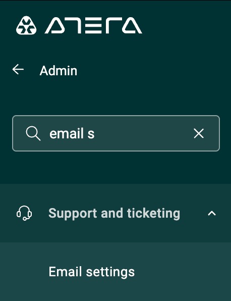 Admin > Support and ticketing > Email settings.jpg