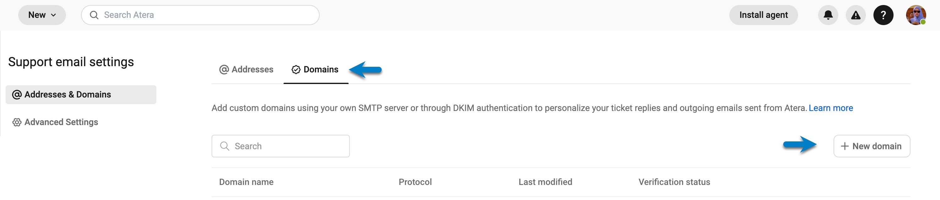 Domains tab > New domain.jpg