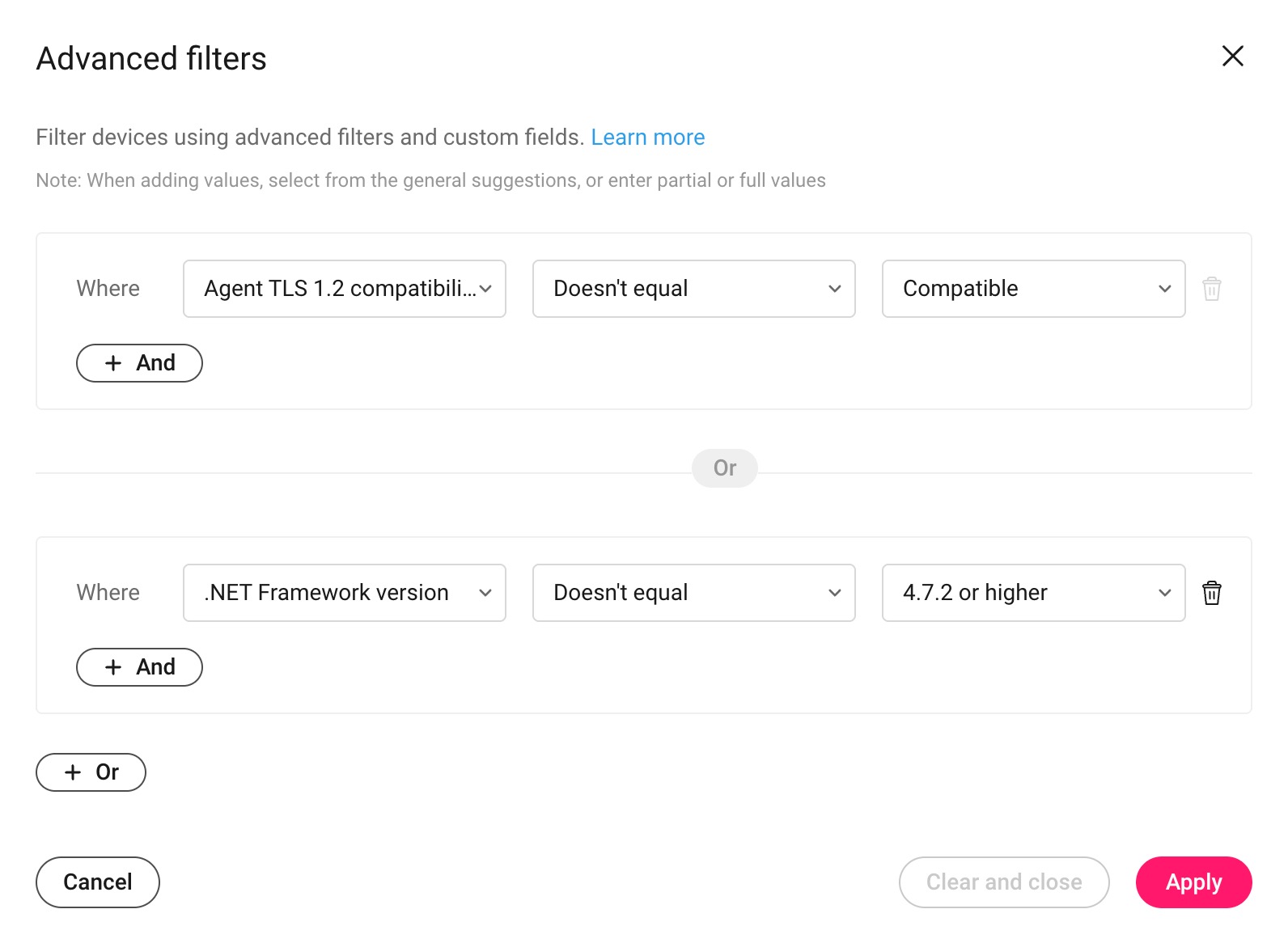 Advanced Filters (TLS 1.2 or .NET 4.7.2).jpg