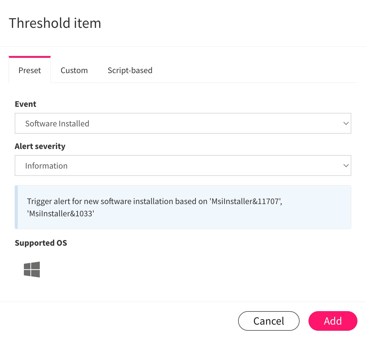 Threshold item window appears.jpg
