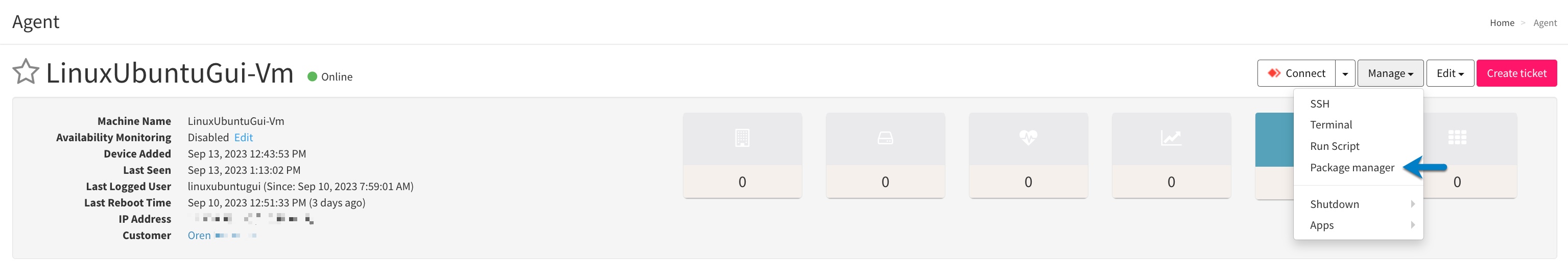 Agent console > Mangage > Package management - EN.jpg