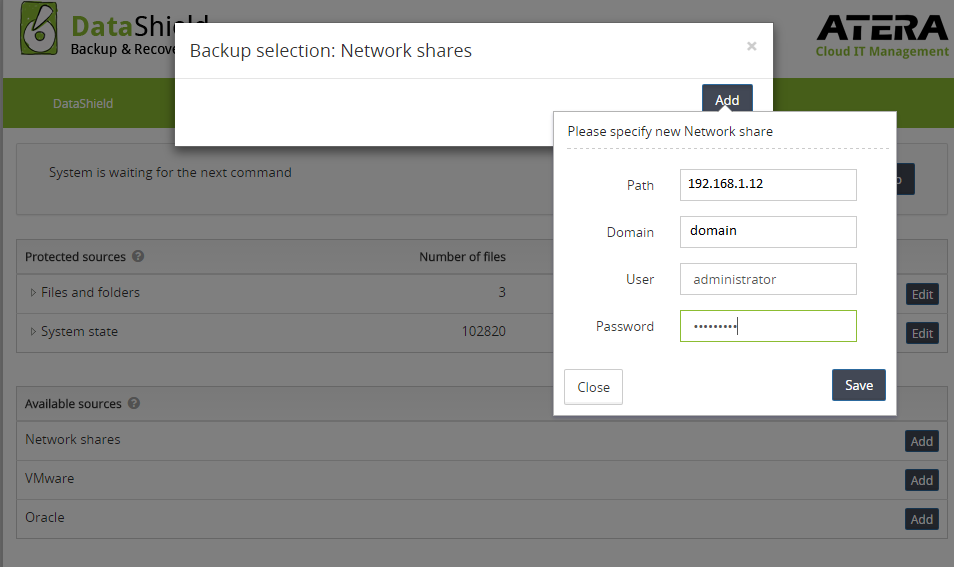 Add network share
