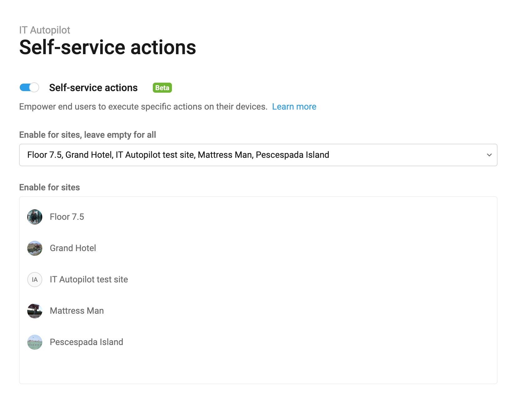 AI Center > IT Autopilot settings > Self-service actions.jpg