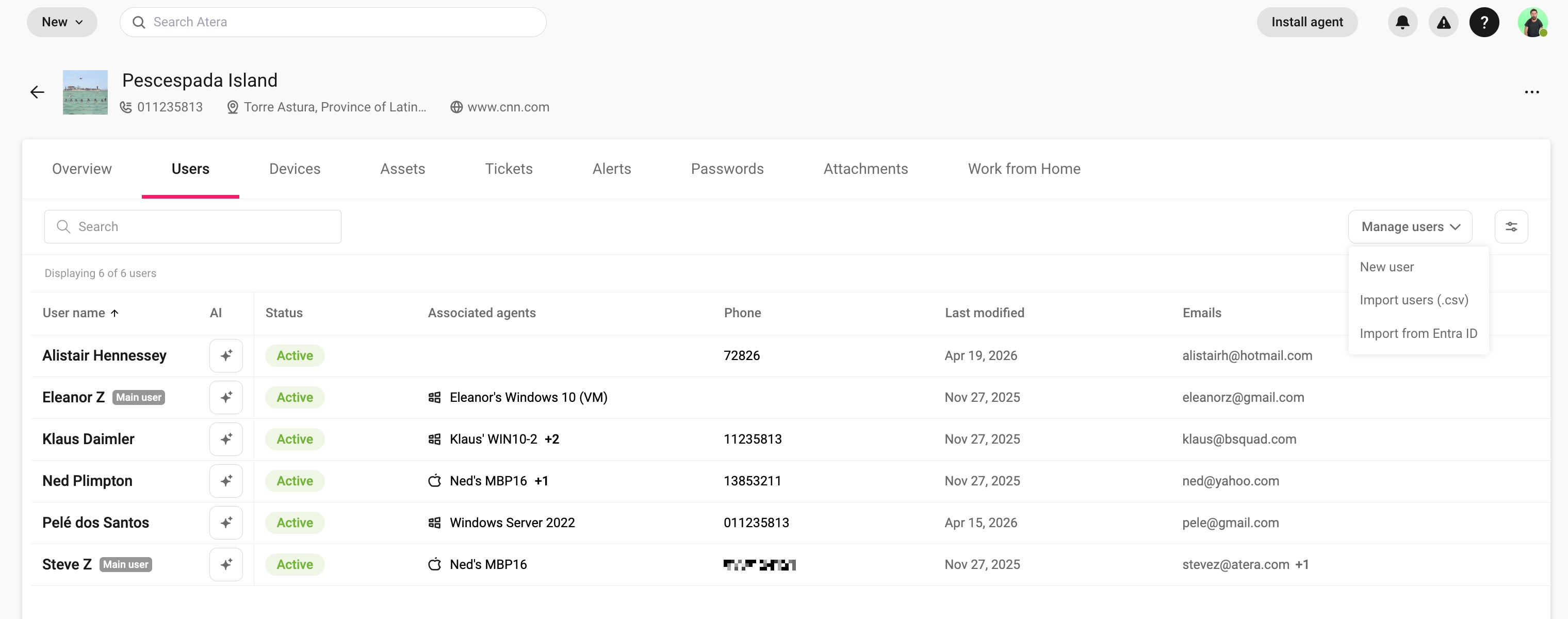 Site page > Users tab > Manage users.jpg