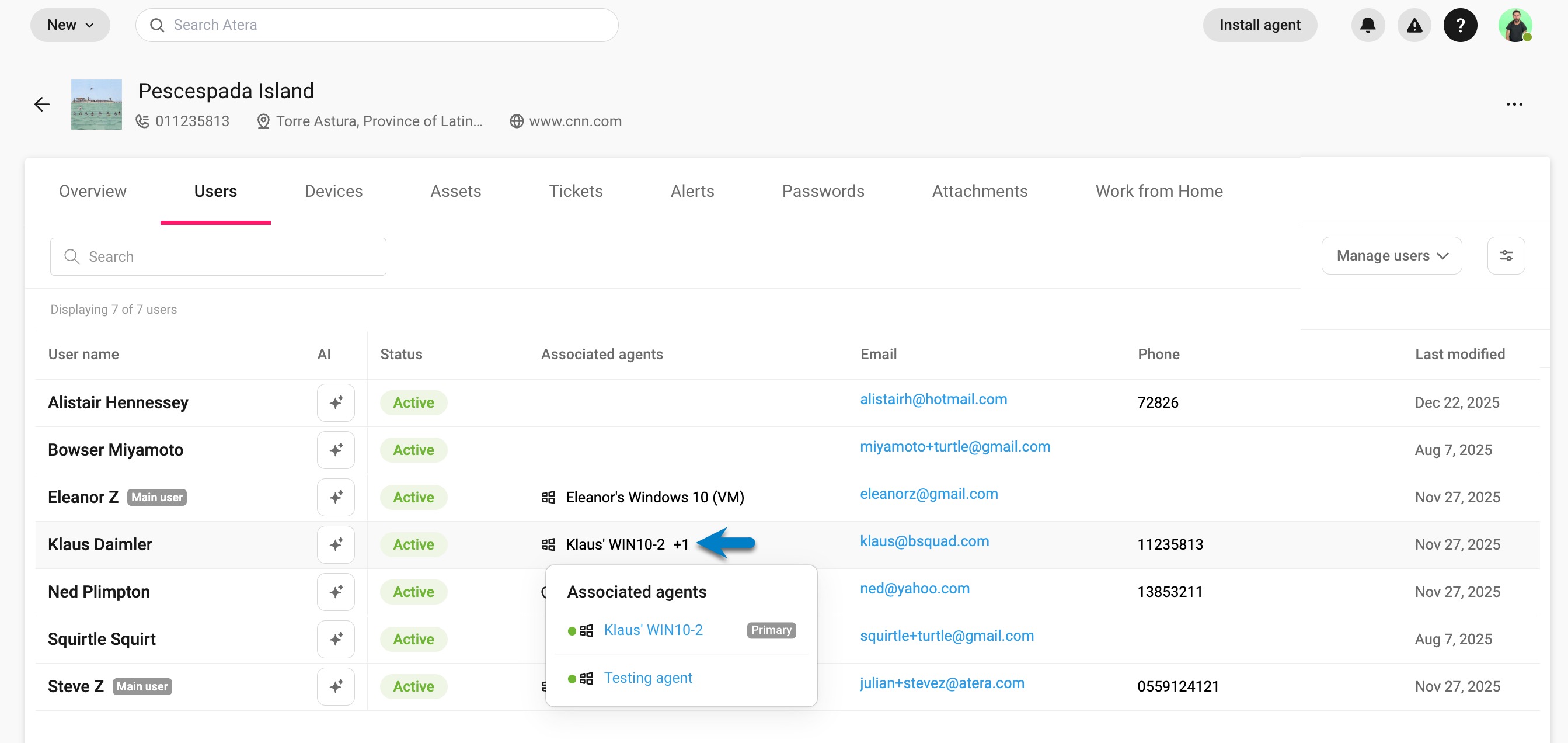 Sites page > Users tab > Linked devices hover.jpg