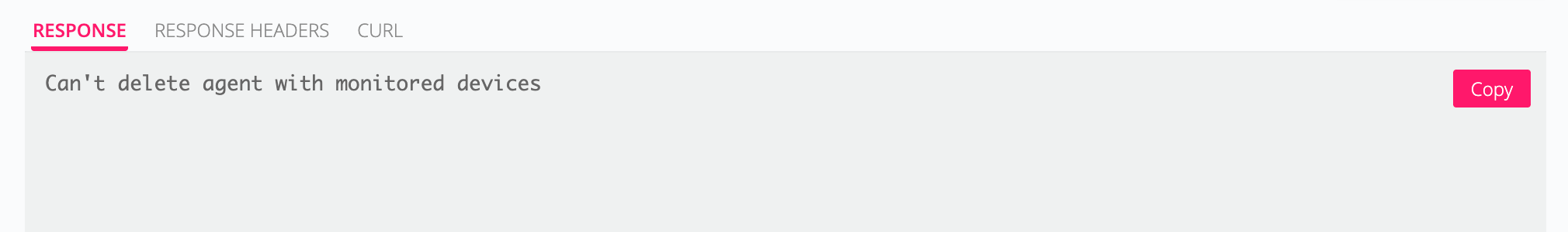 API > API doc page > Delete specified agent > Response tab.png