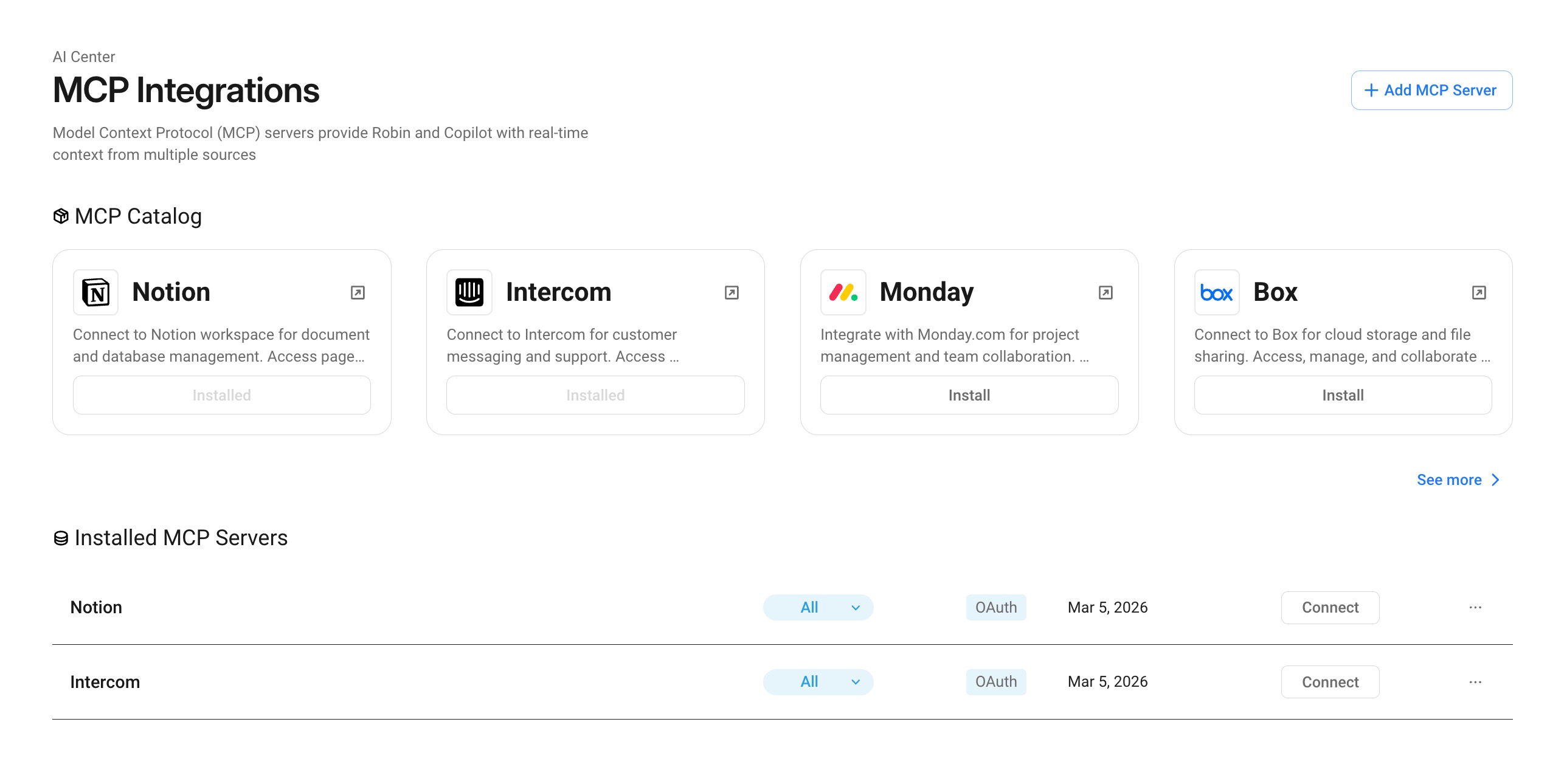 AI Center > Integrations > MCP.jpg