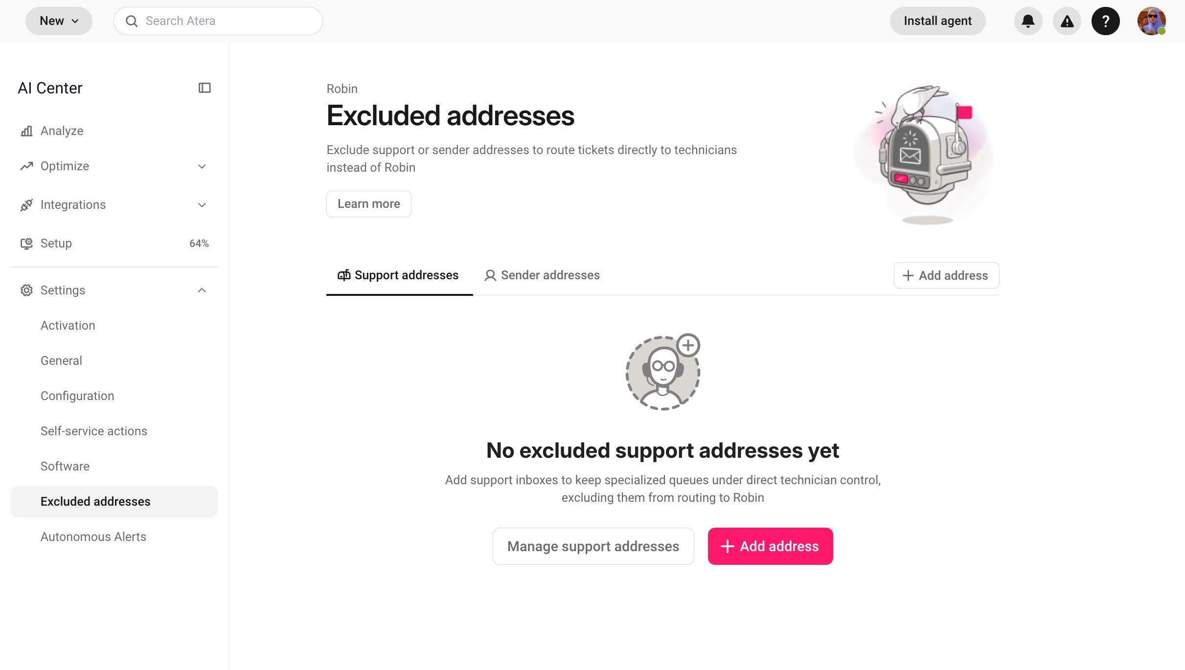 AI Center > Settings > Excluded addresses.jpg
