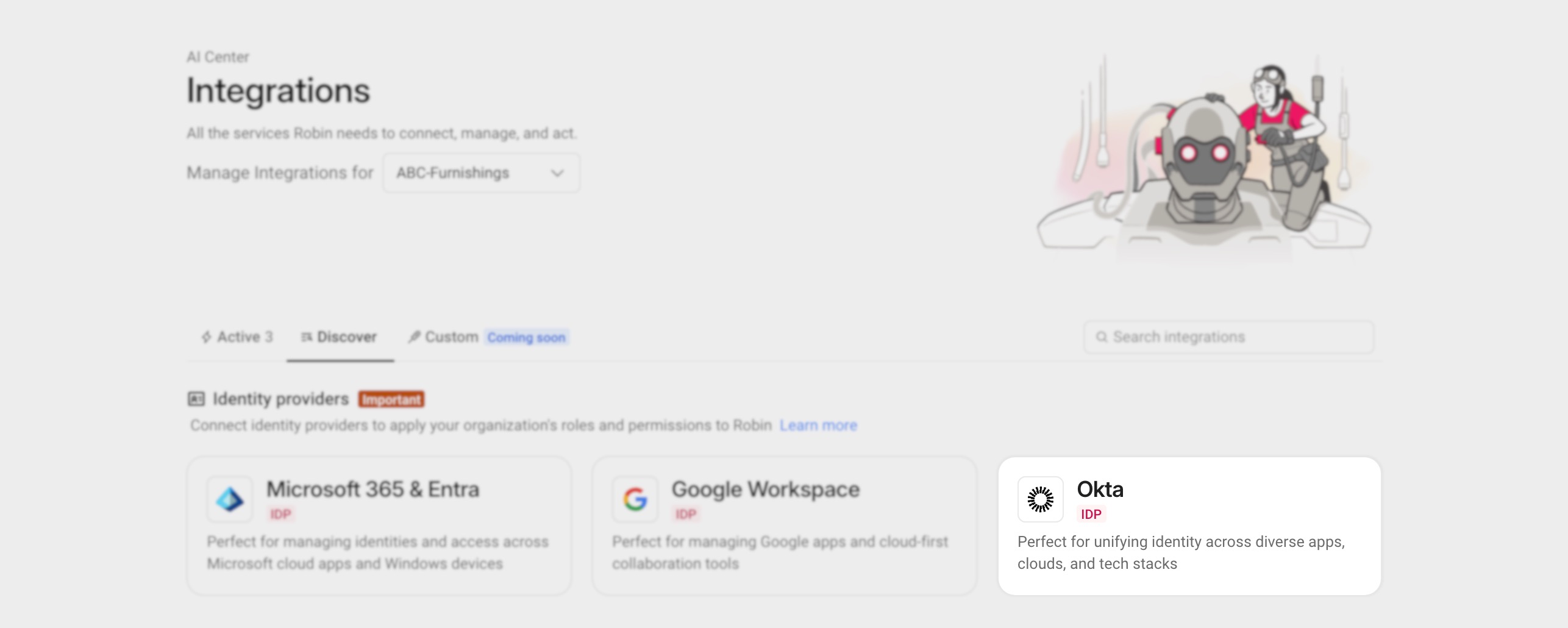 AI Center > Integrations > Select Okta.jpg