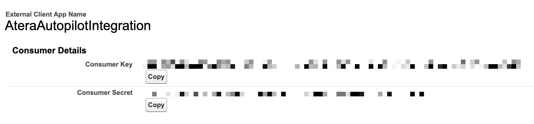 Salesforce > Setup > External Client App Manager > AteraAutopilotIntegration > Settings > OAuth Settings > Consumer Key and Secret > Consumer Details.png