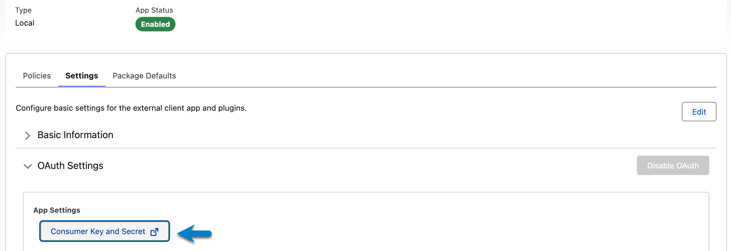 Salesforce > Setup > External Client App Manager > AteraAutopilotIntegration > Settings > OAuth Settings > Consumer Key and Secret .png