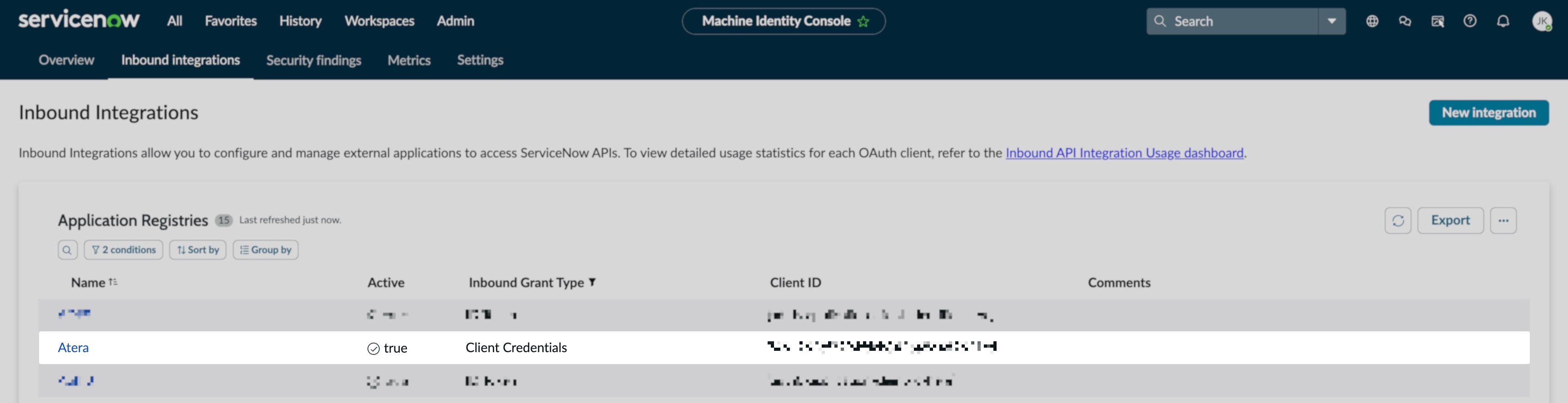 Inbound integrations page > Application registry 'Atera' appears.jpg