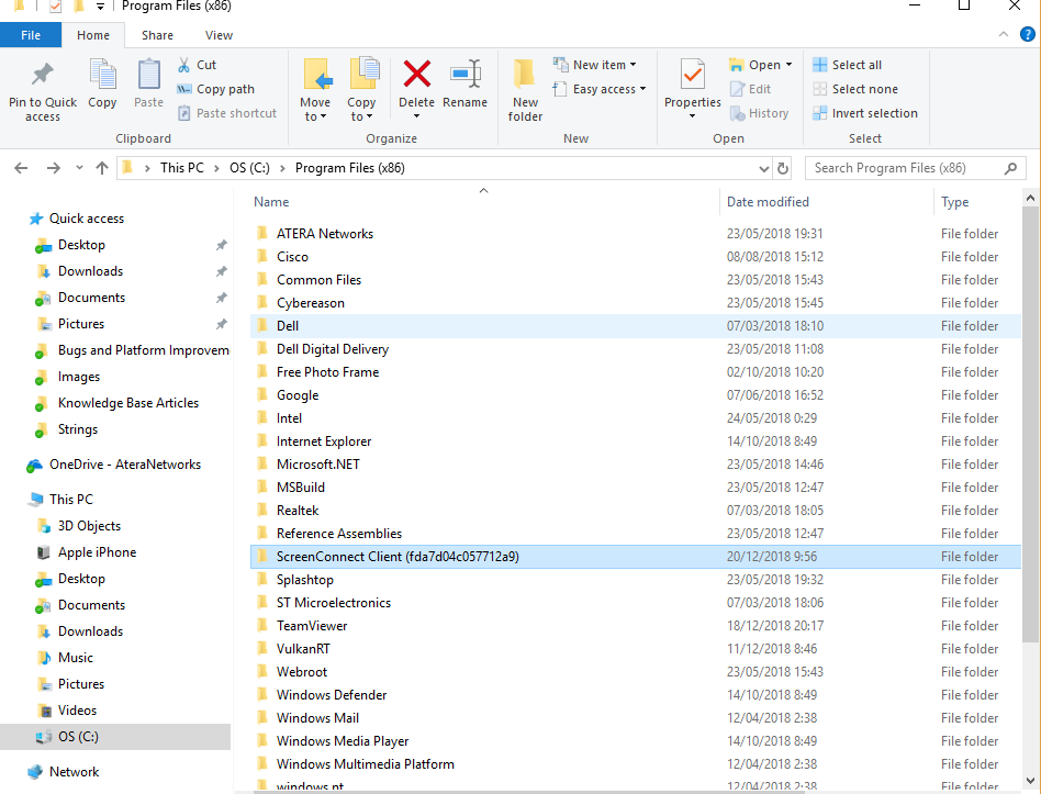Connect Remotely with ScreenConnect Atera Support