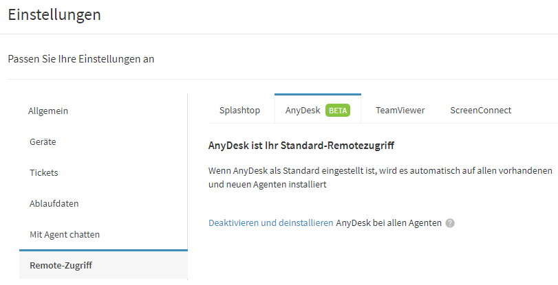 bodem ornament opstelling Remote-Verbindung mit AnyDesk – Atera Support