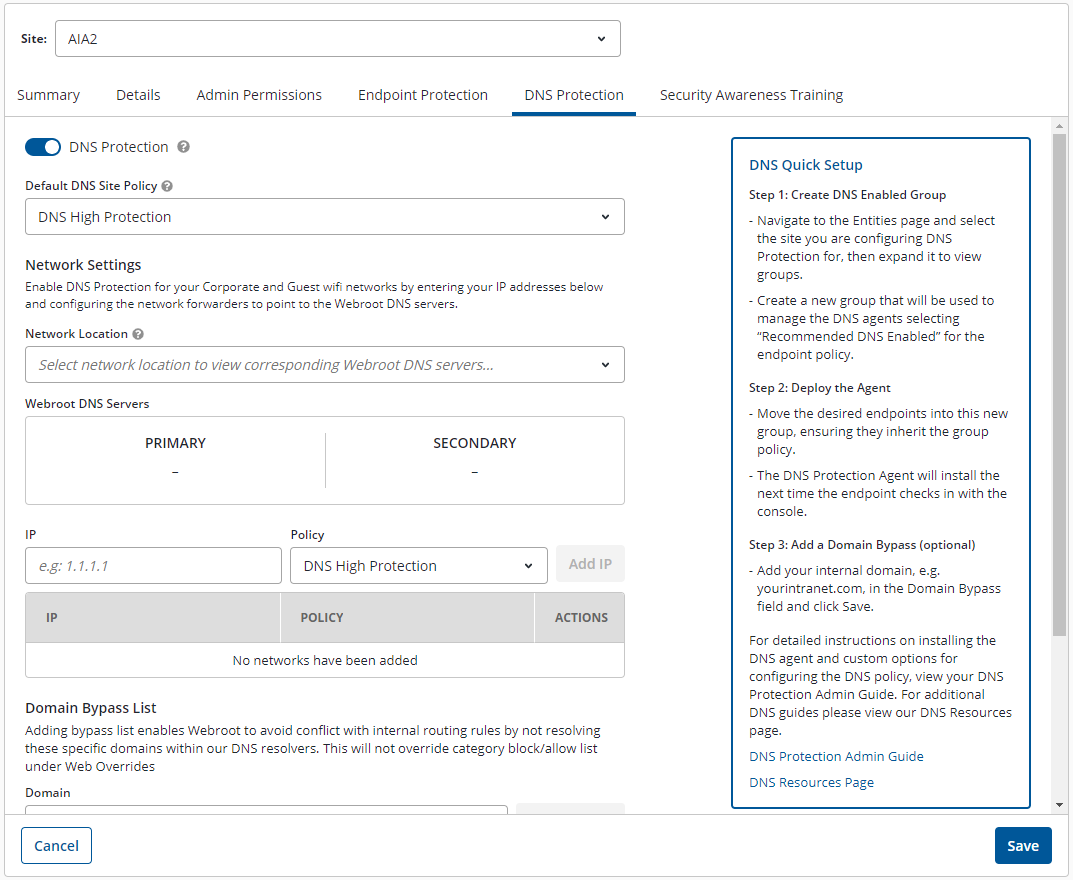 webroot dns pricing