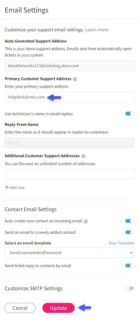 Set up Microsoft 365 email forwarding – Atera Support