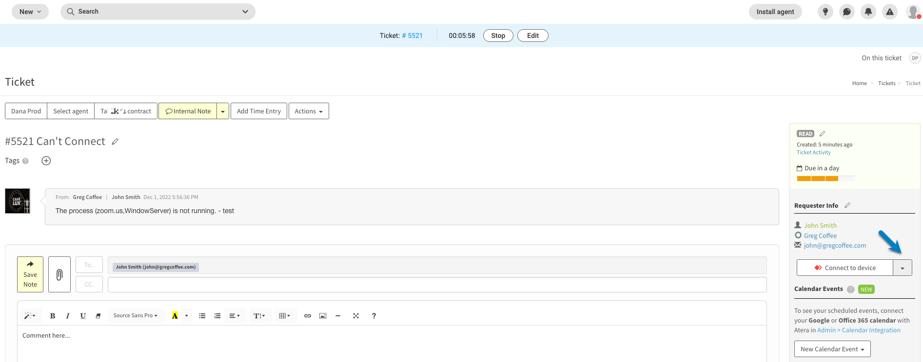 Connect Remotely with ScreenConnect Atera Support