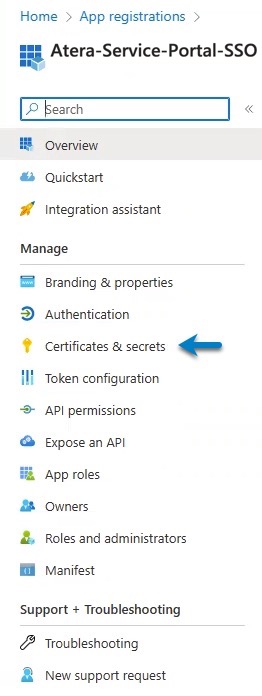 App page _ Click Certificates & secrets.jpeg